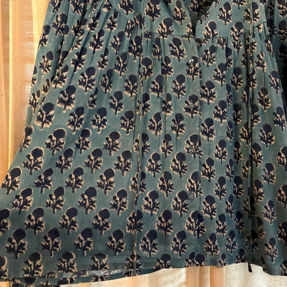 Emerson Fry EMMALINE BLOUSE - LITTLE MARIGOLDS DANUBE ORGANIC - Picture 7 of 10